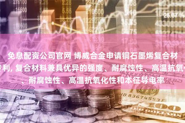 免息配资公司官网 博威合金申请铜石墨烯复合材料及其制备方法专利, 复合材料兼具优异的强度、耐腐蚀性、高温抗氧化性和本征导电率